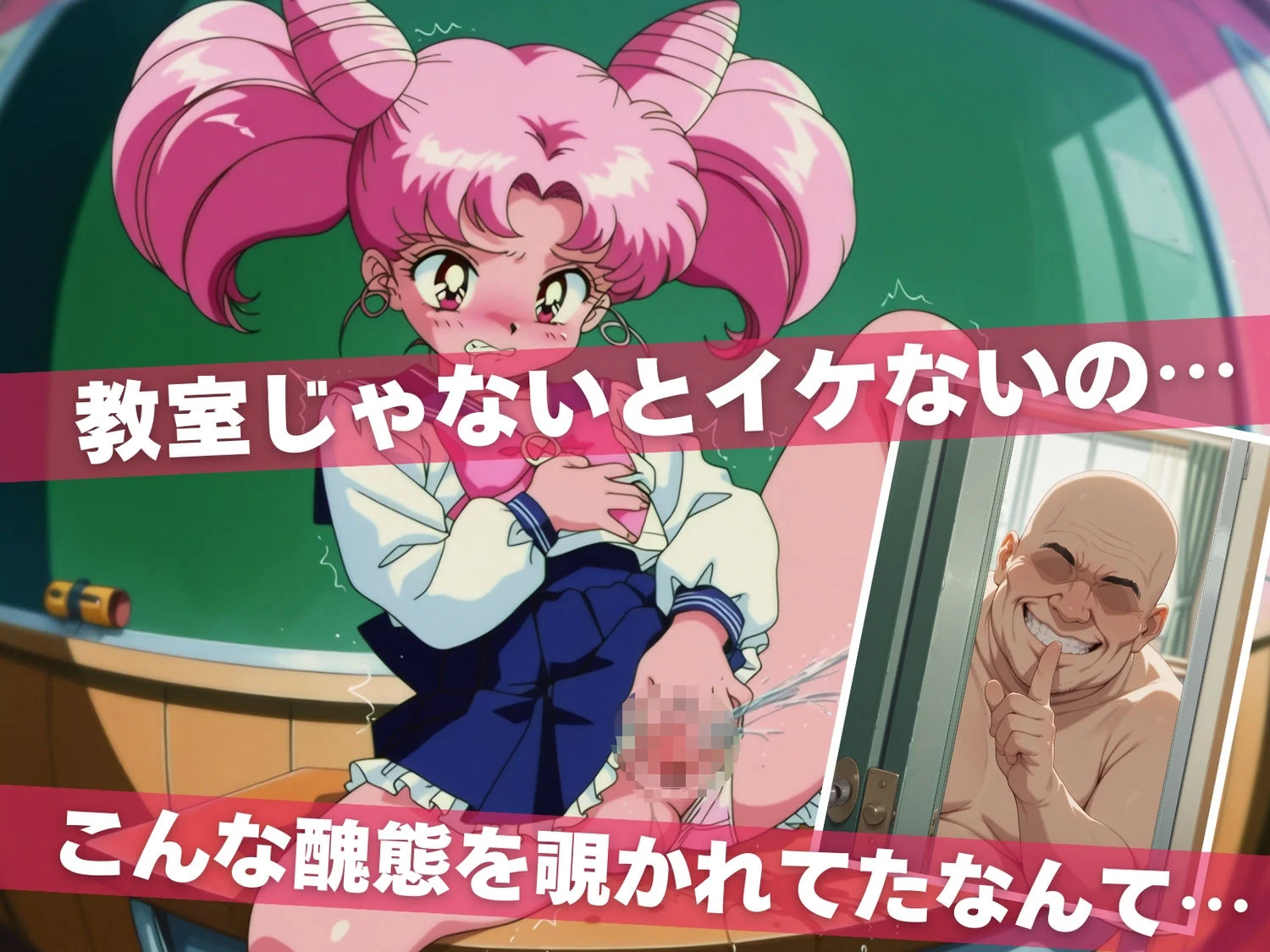 オナニー覗かれ、寝取られて セーラ●ムーン(vol.2) 〜 学校編 〜 おじさんに暴かれた秘密 画像3