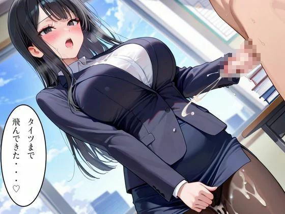 【セリフ大量】いつもみんなに慕われている仕事ができる巨乳OLと誰も居ない会社で秘密の中出しSEX 画像9