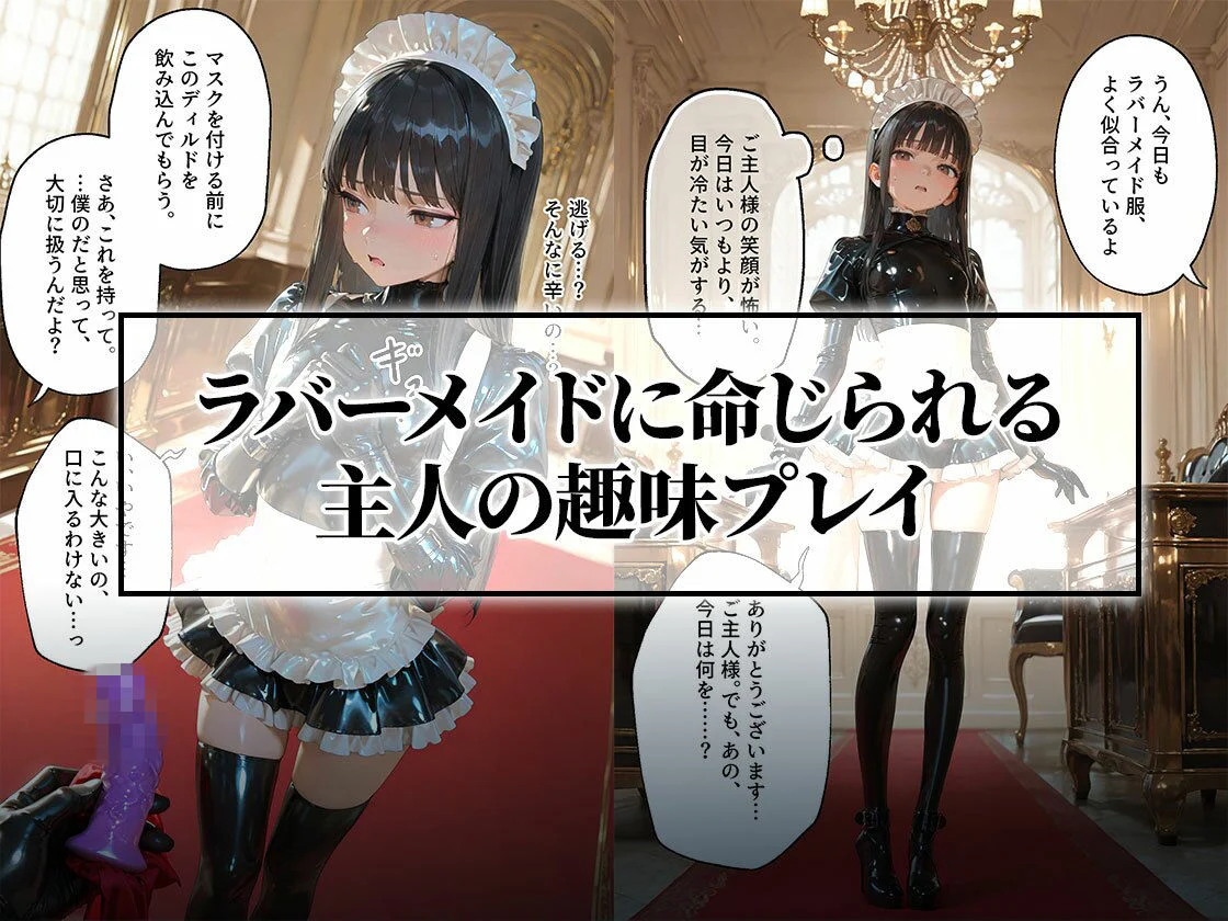 イラマチオ状態で生活するラバーメイド｜究極のSMプレイ 画像1