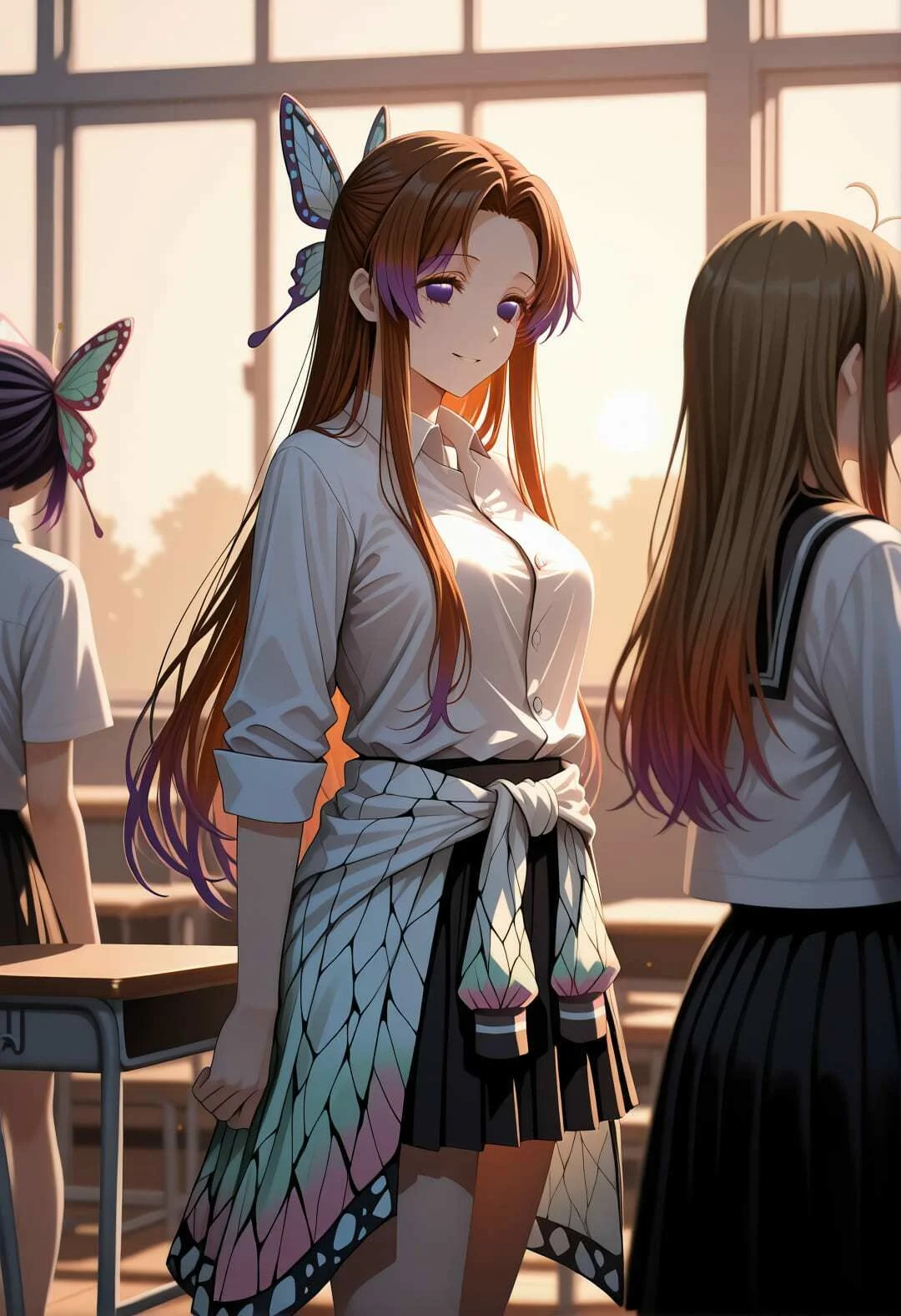 鬼〇の刃 胡蝶カ〇エ 催●学園生活 〜学校で堕ちる蝶の柱: 教室・プール・トイレでの完全服従エロ調教〜 画像1