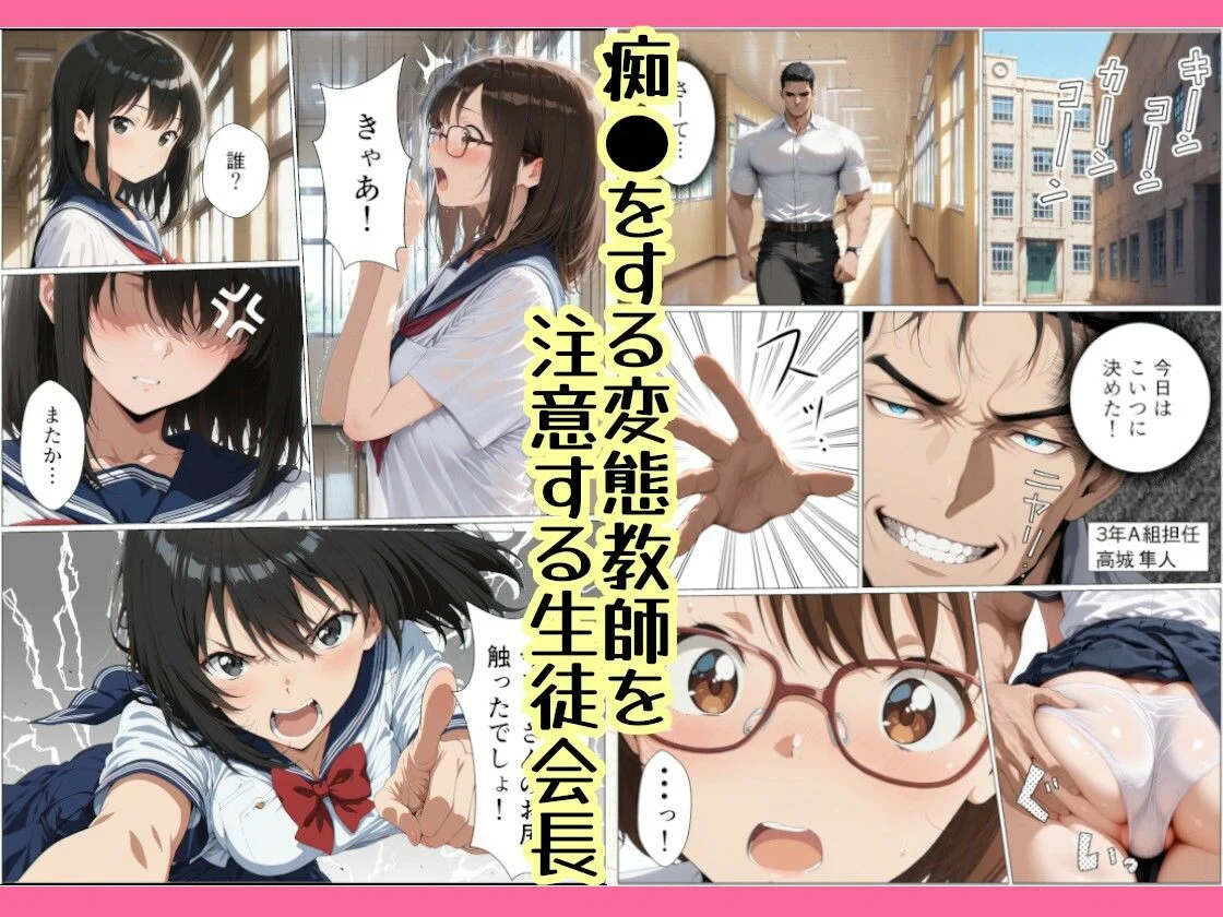 生徒会長が風俗嬢だとバレて変態教師に好き放題される話 画像1