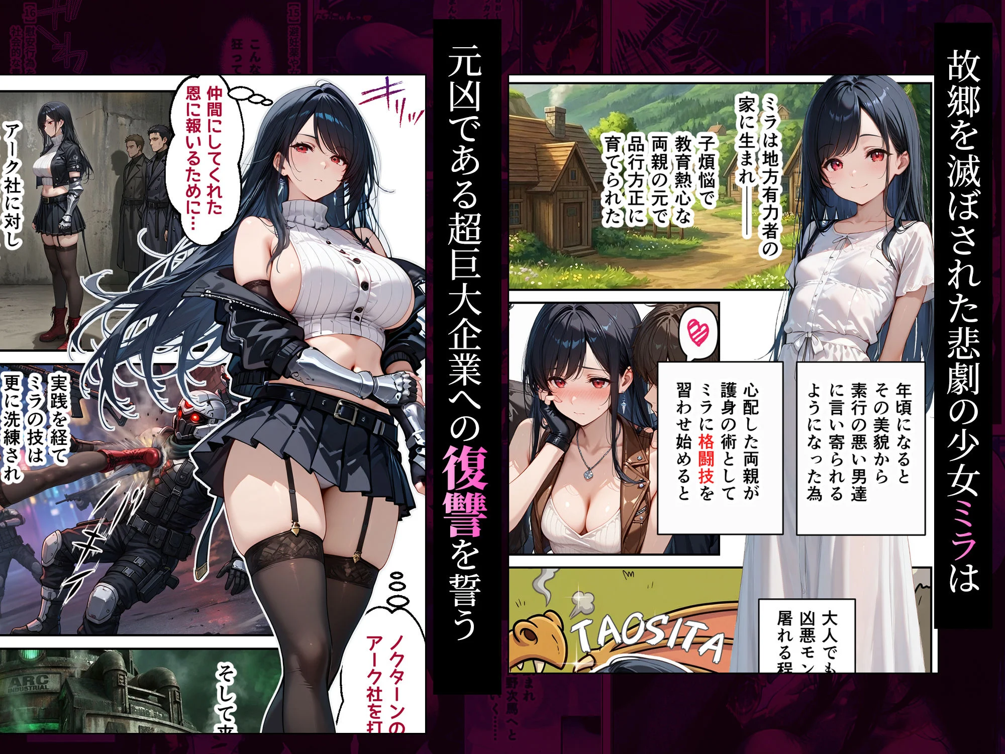 女復讐者は返り討ちに遭い、市民の慰安係へ堕ちる 画像2