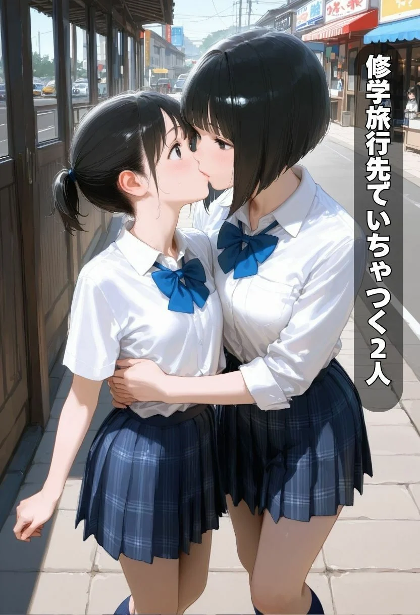 女子校生〜修学旅行、旅館部屋でエッチしてたらキモイ教師にバレて説教指導される〜 画像2