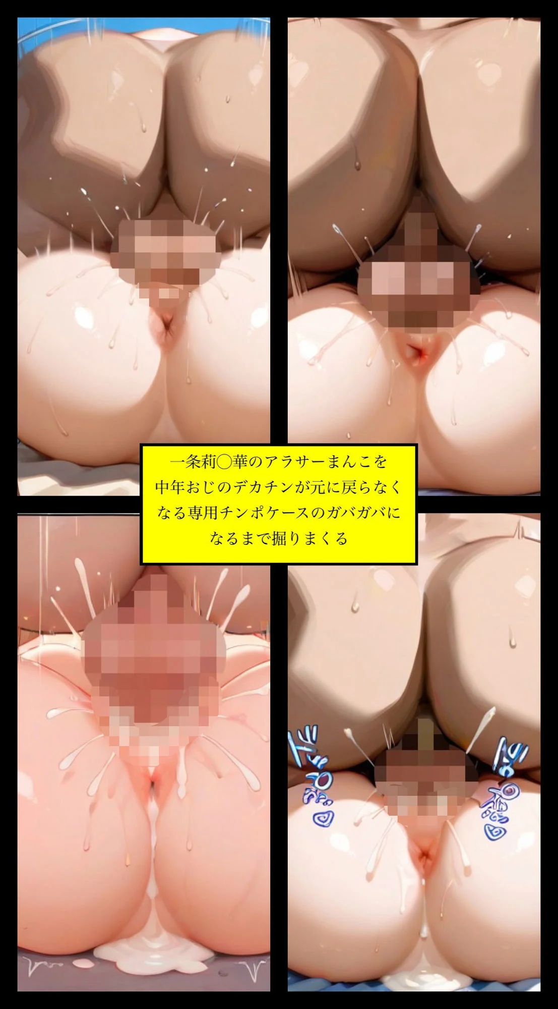 「ジーニアスな私がデブオジニ孕まされちゃったんだけど！」大人気Vtuber一条莉◯華がオジにナンパされ、断れず勢いで中出しされて妊娠させられるマンガ 画像8