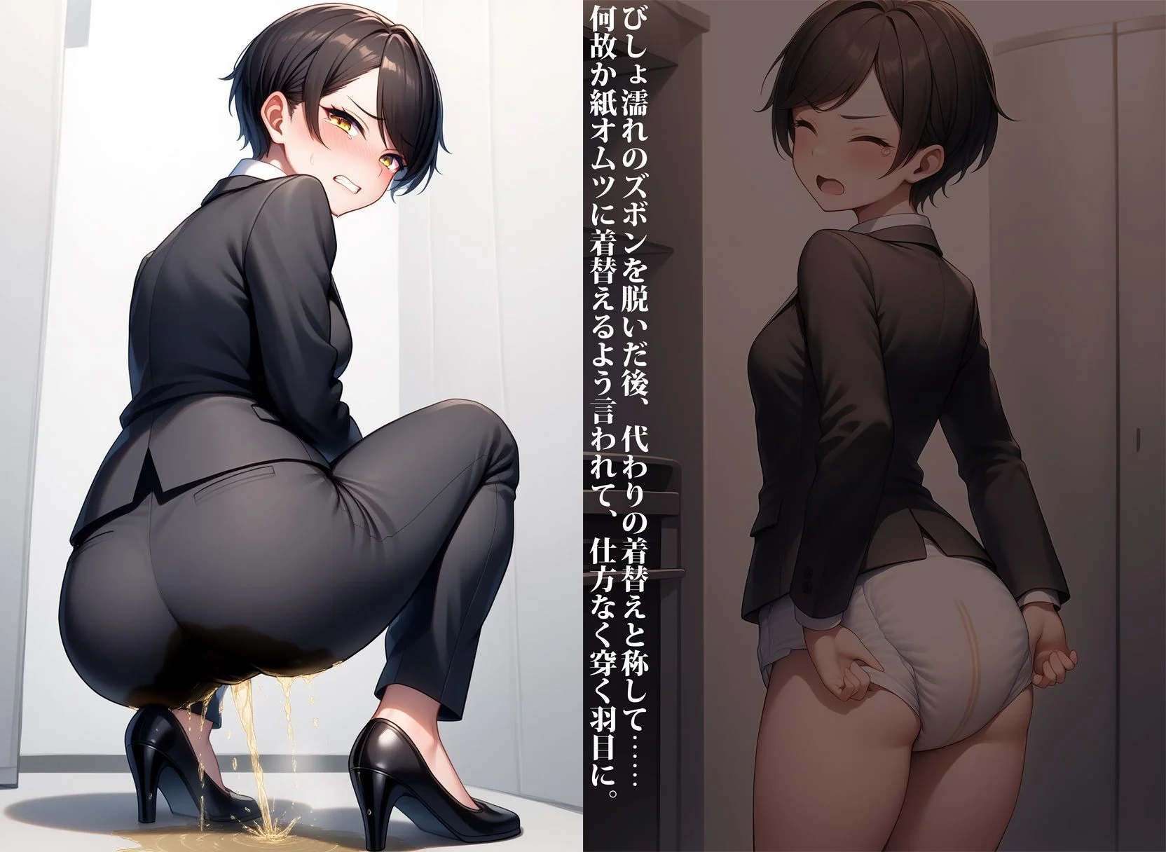 ブラック企業面接中に失禁脱糞しちゃう就活生 画像3