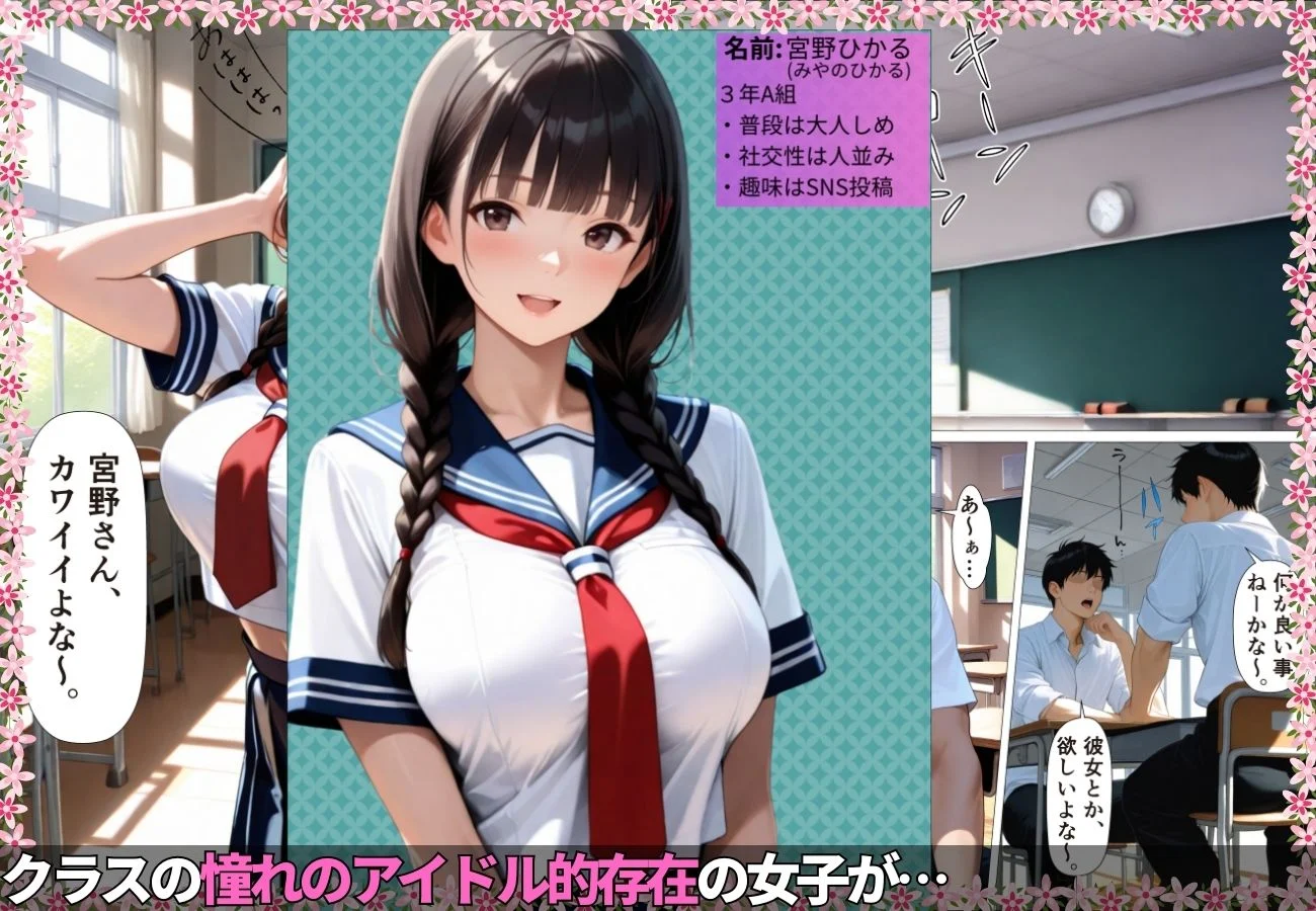 クラスのアイドルが放課後教室でのオナニーを見られチン堕ちした結果www【女子校生】【肉便器】【中出し】【いいなり】【ラブラブ】 画像1