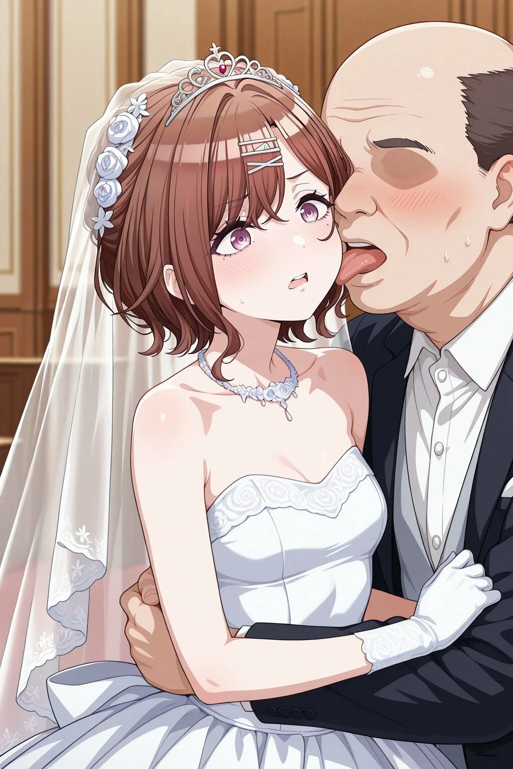 樋口○香 ウェディングドレスでキモおじにより強●性接待 画像2