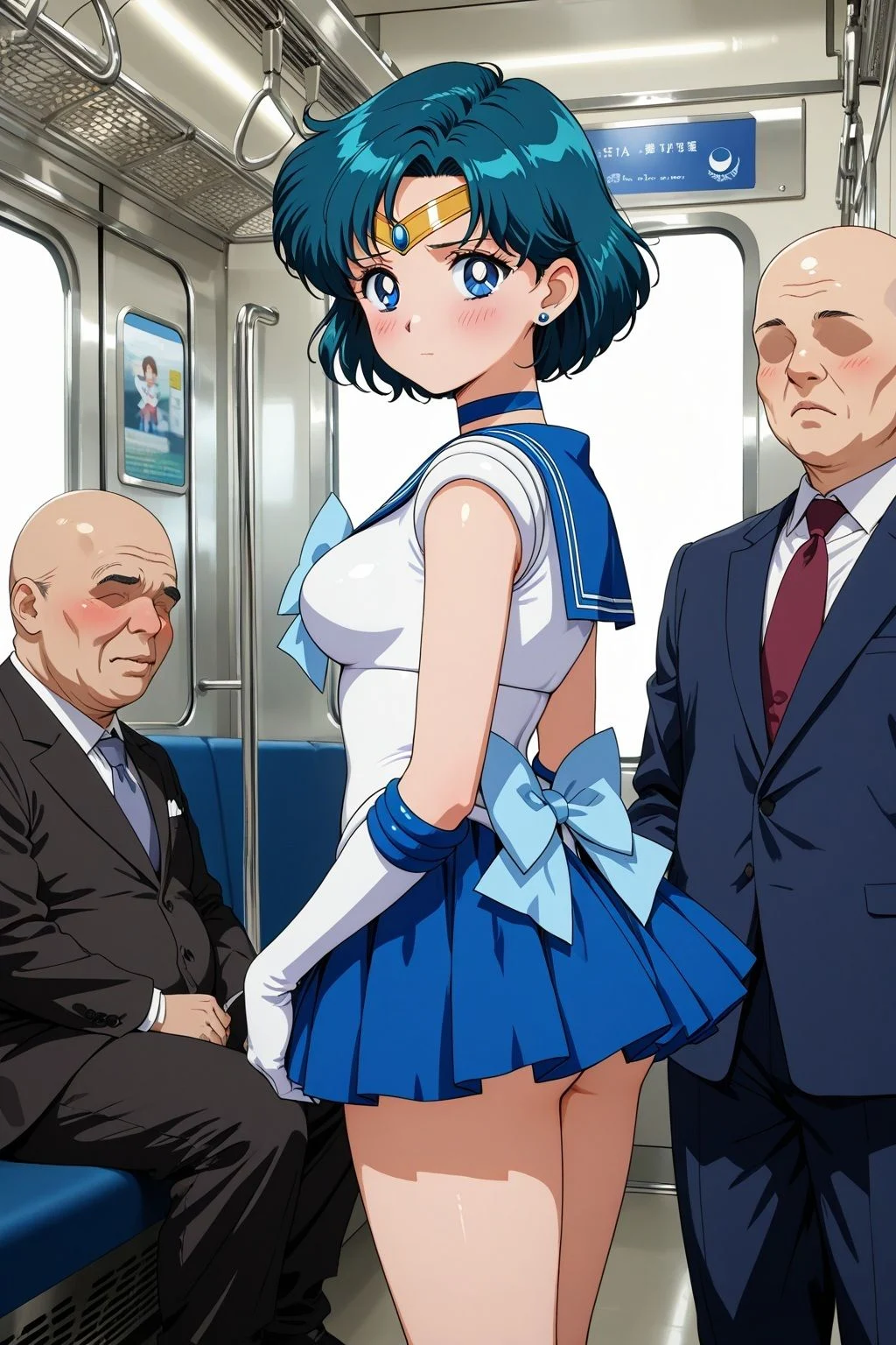 変身ヒロイン羞恥 痴姦電車 S.マーキュリー 画像1