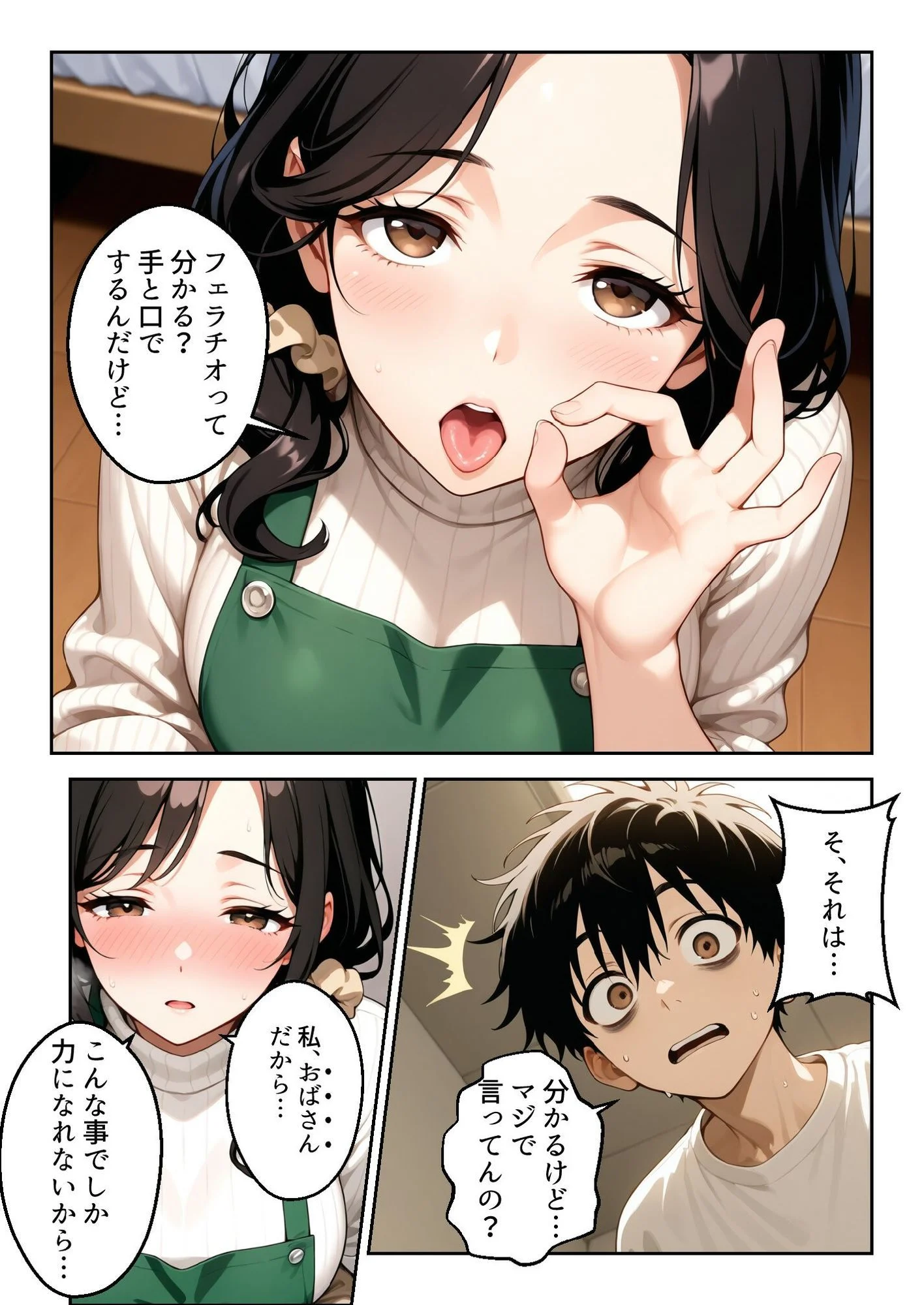 深夜の受験勉強。義母の差し入れは裏口(アナル)でした。 画像3