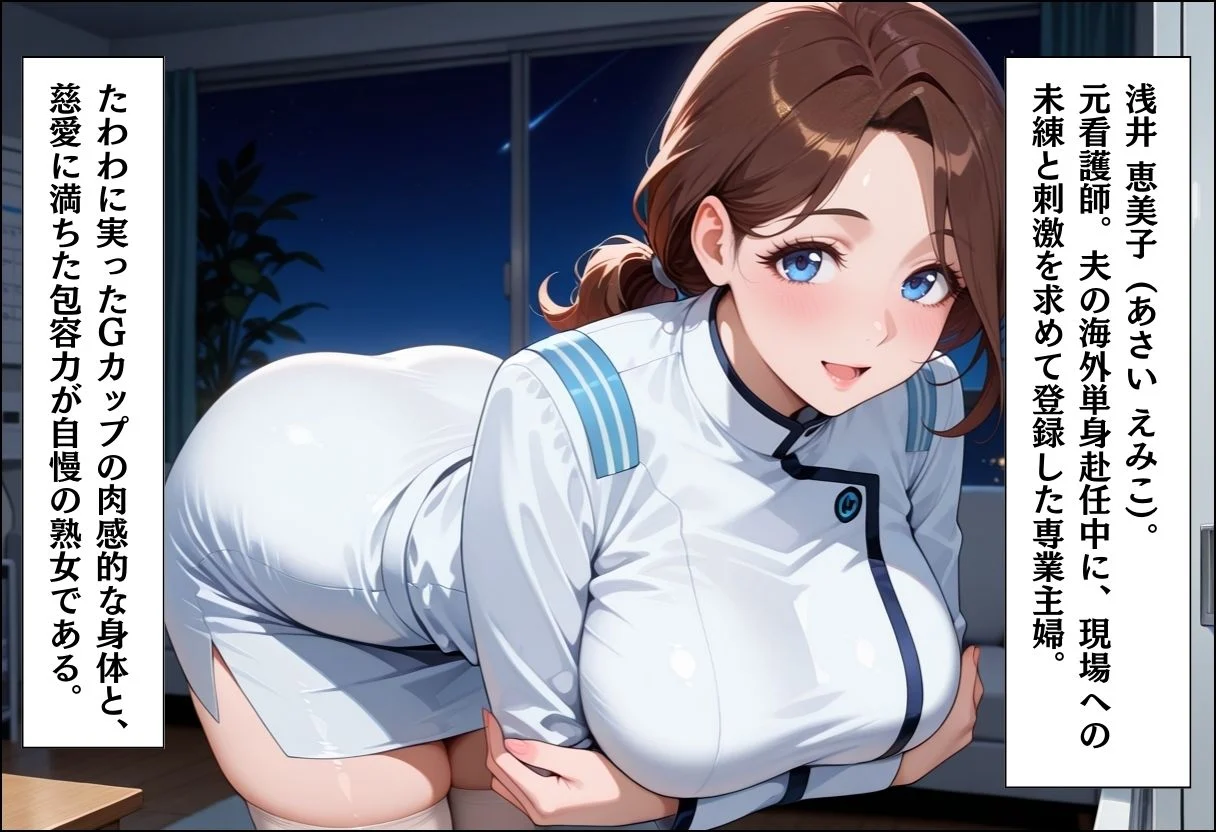 家事代行アプリで人妻をコスプレ奉仕させる話〜夜勤ナース診察奉仕編〜 画像3