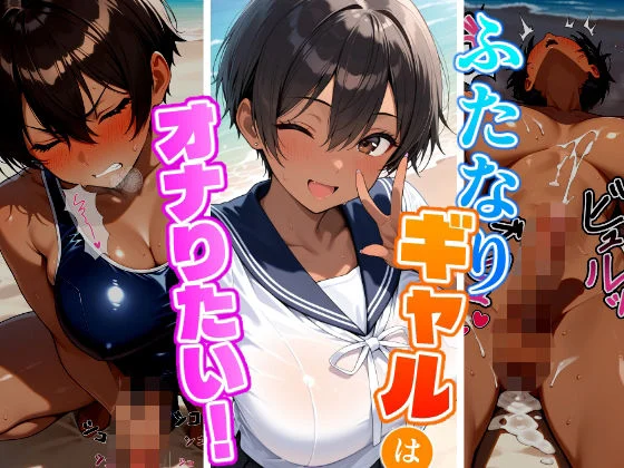 ふた道楽-ふたなりギャルはオナりたい！ビーチ編  エロ画像734791