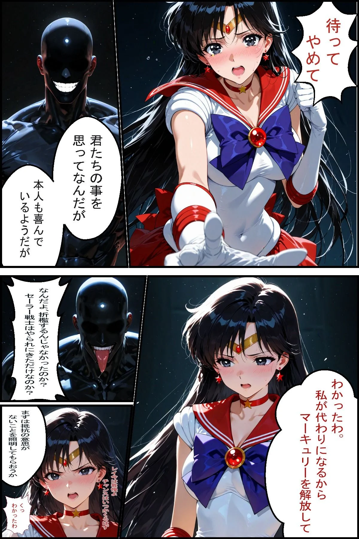 セーラー戦士敗北 仲間を助ける為だから 画像5