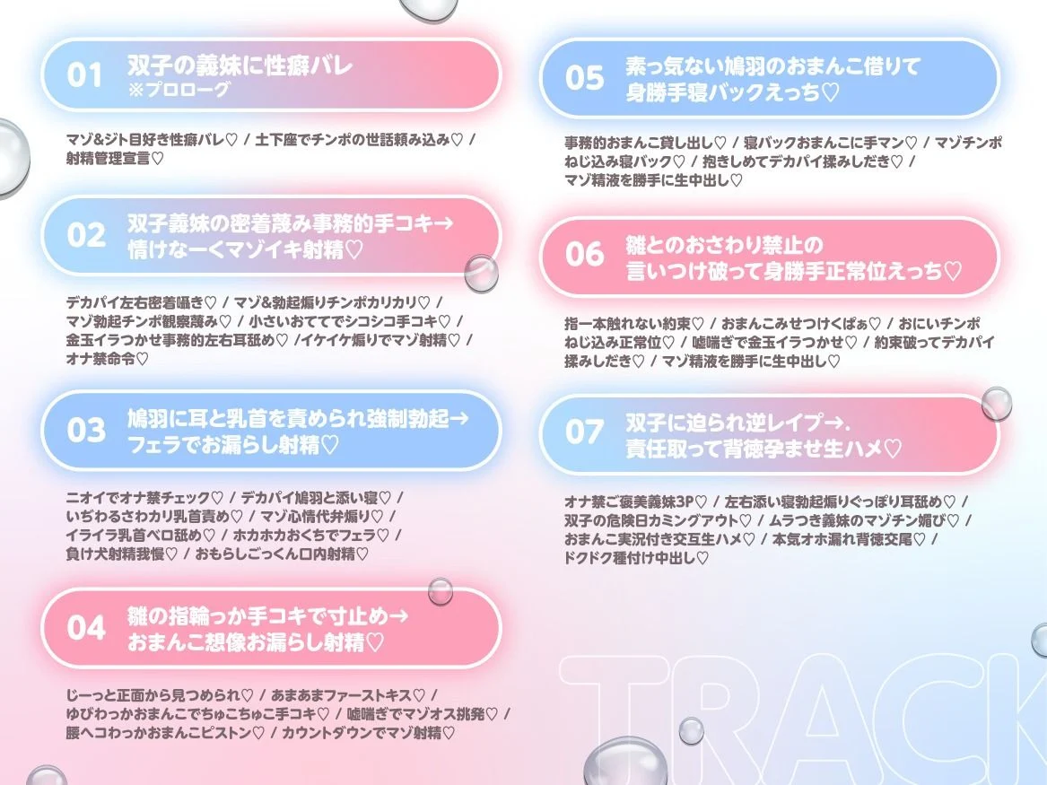 【いぢわる射精管理/全裸差分イラスト付き】デカパイ双子義妹のいぢわる射精管理 〜ジト目大好きマゾおにいのお世話はおまかせ〜【KU100】 画像5