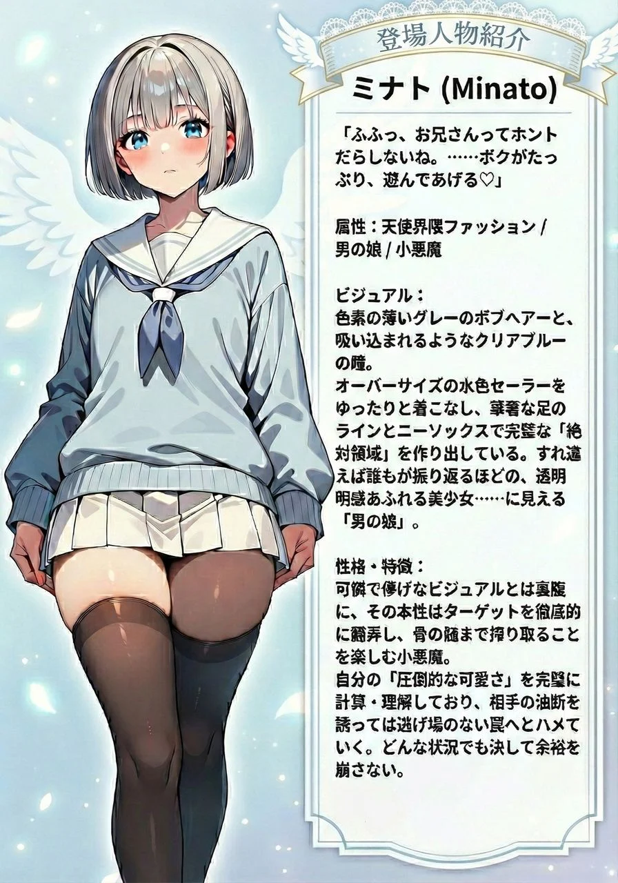 天使界隈男の娘の甘い罠 画像1