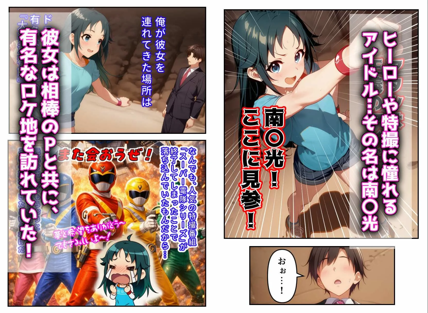 発情アイドルとペロリストP。 ヒーロー目指してエッチな改造手術 画像2