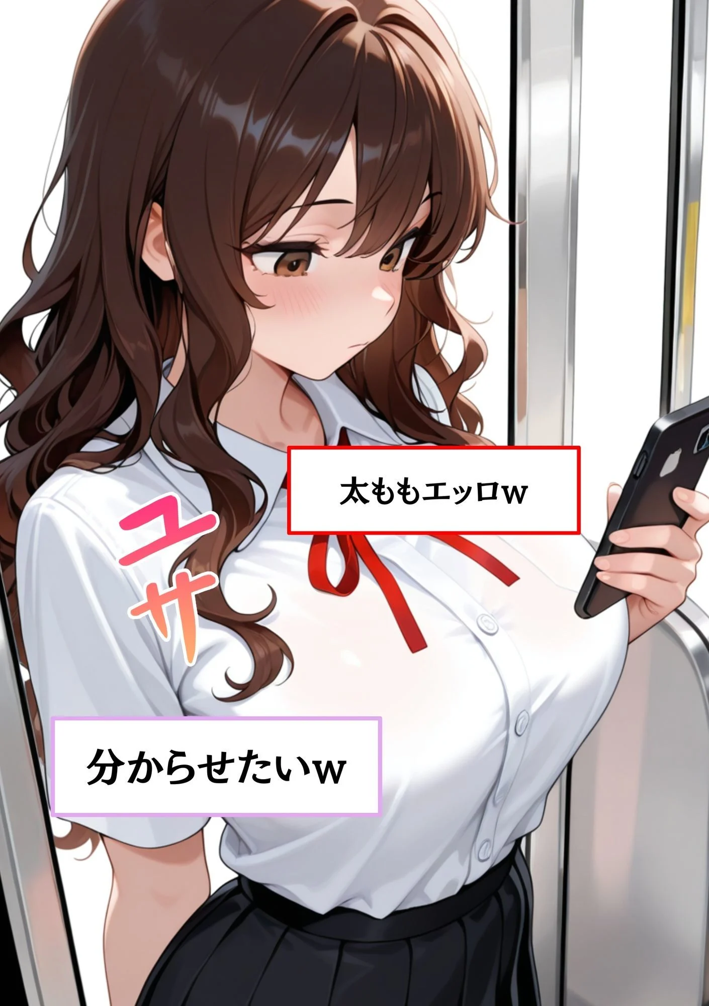 【速報】【JKが痴●被害に！】日々痴●被害に遭ってる さきさん［18歳］推定Gカップのまんこに男性が精子を中出しする事件。彼氏がいるのに性被害に逢う。 画像3