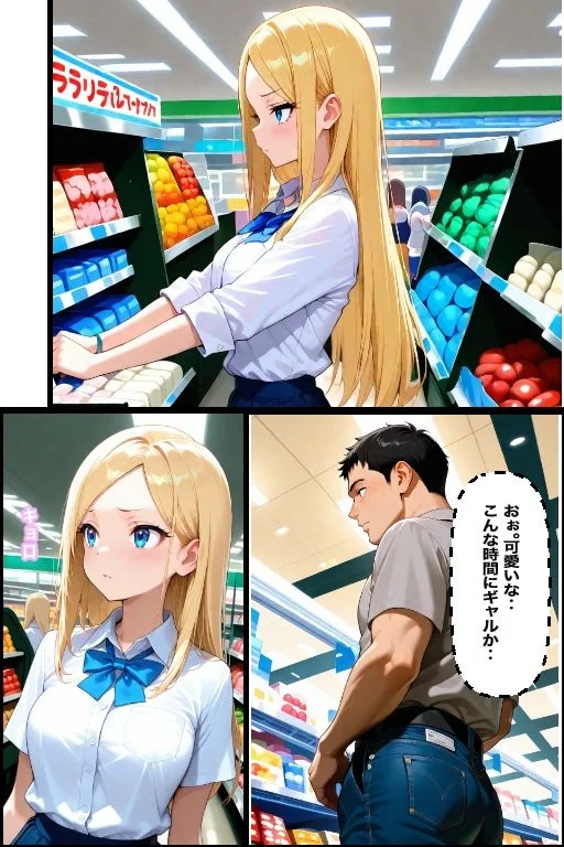 万引き現行犯!金髪ギャルを店長専用の「中出し肉便器」に分からせるまで 画像5