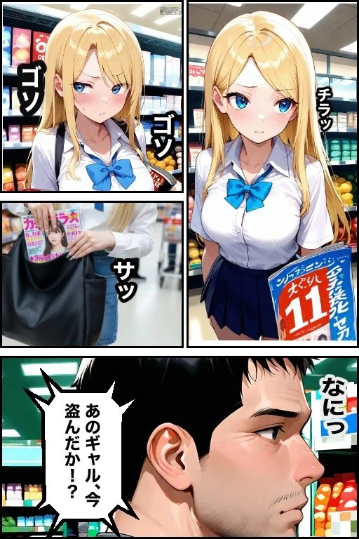 万引き現行犯!金髪ギャルを店長専用の「中出し肉便器」に分からせるまで 画像7