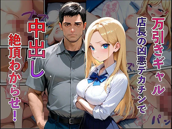 ムラムラ出版-万引き現行犯！金髪ギャルを店長専用の「中出し肉便器」に分からせるまで  エロ画像737396