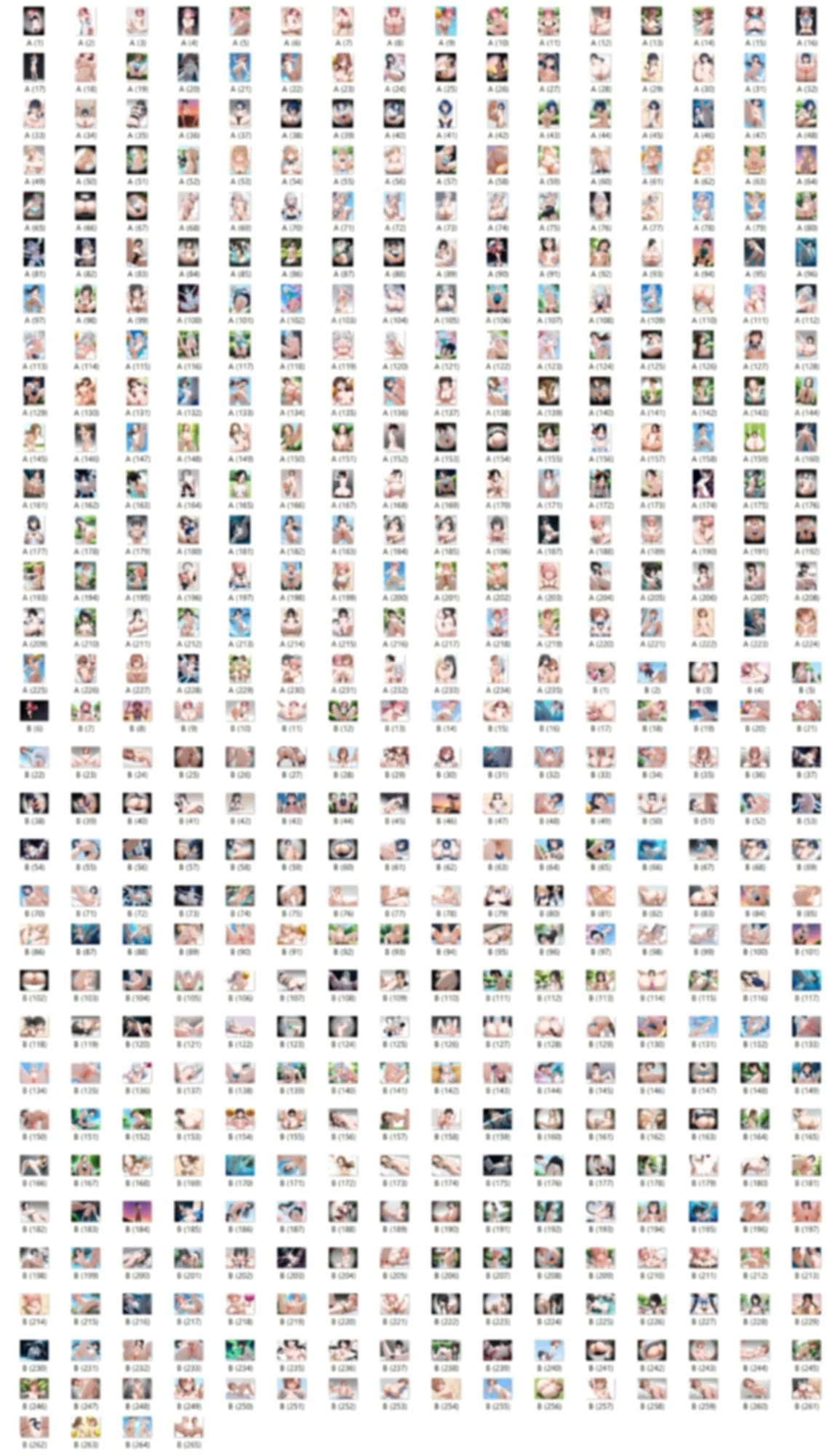 【女性のみ】15キャラ イラスト集 (500枚) 画像2