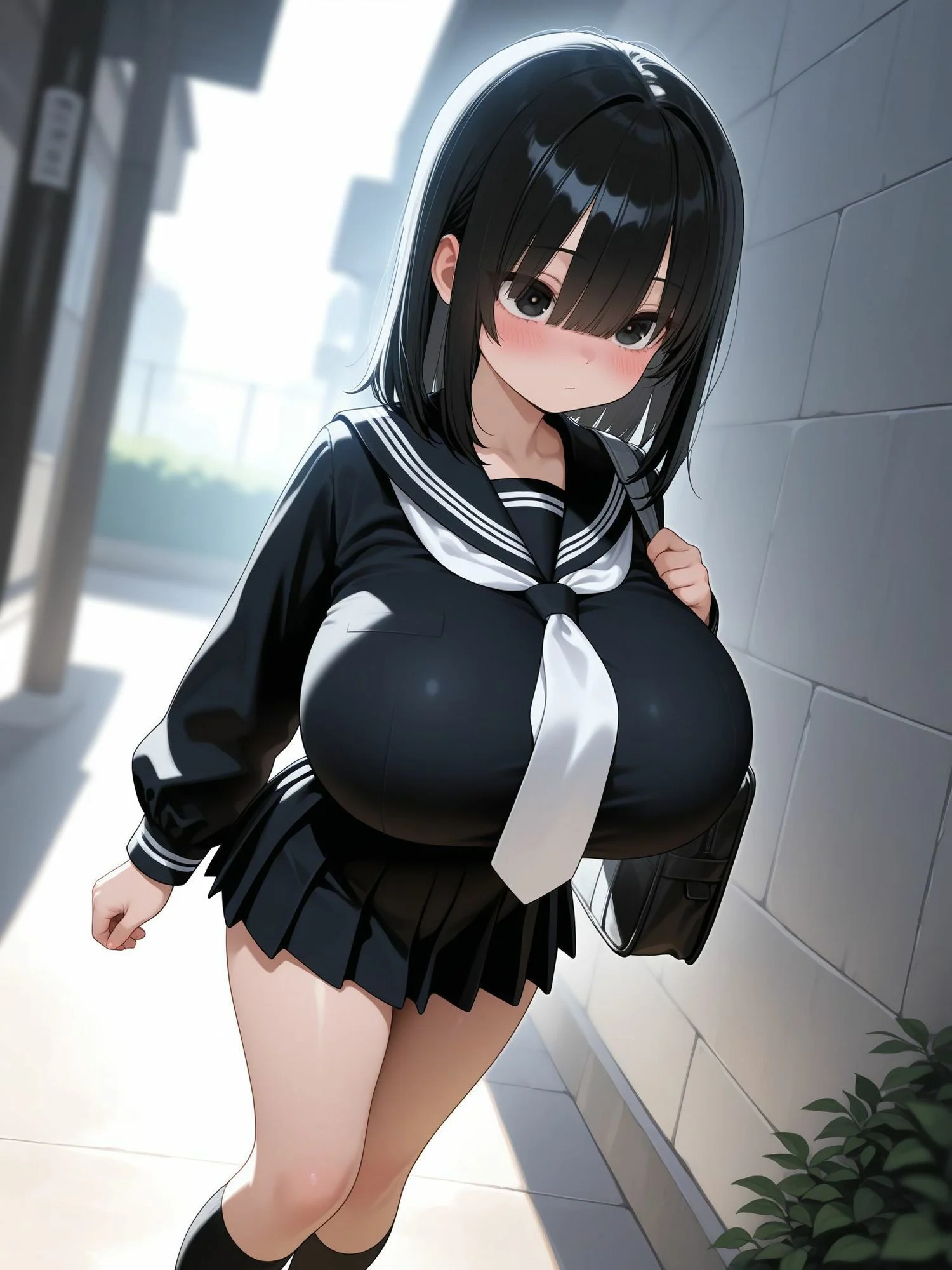 巨乳制服少女動画像集2 画像1