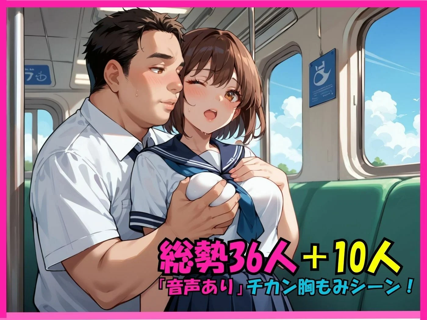 【アニメ動画 縦向きバージョン】痴●される36人+10人の少女たち! 画像2