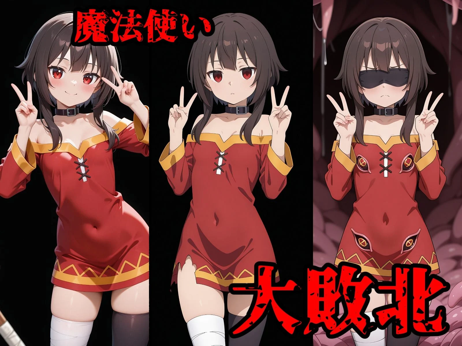 完全敗北魔法使い1 めぐ〇ん ア〇ア 屈服するまで責め続ける！ 画像1