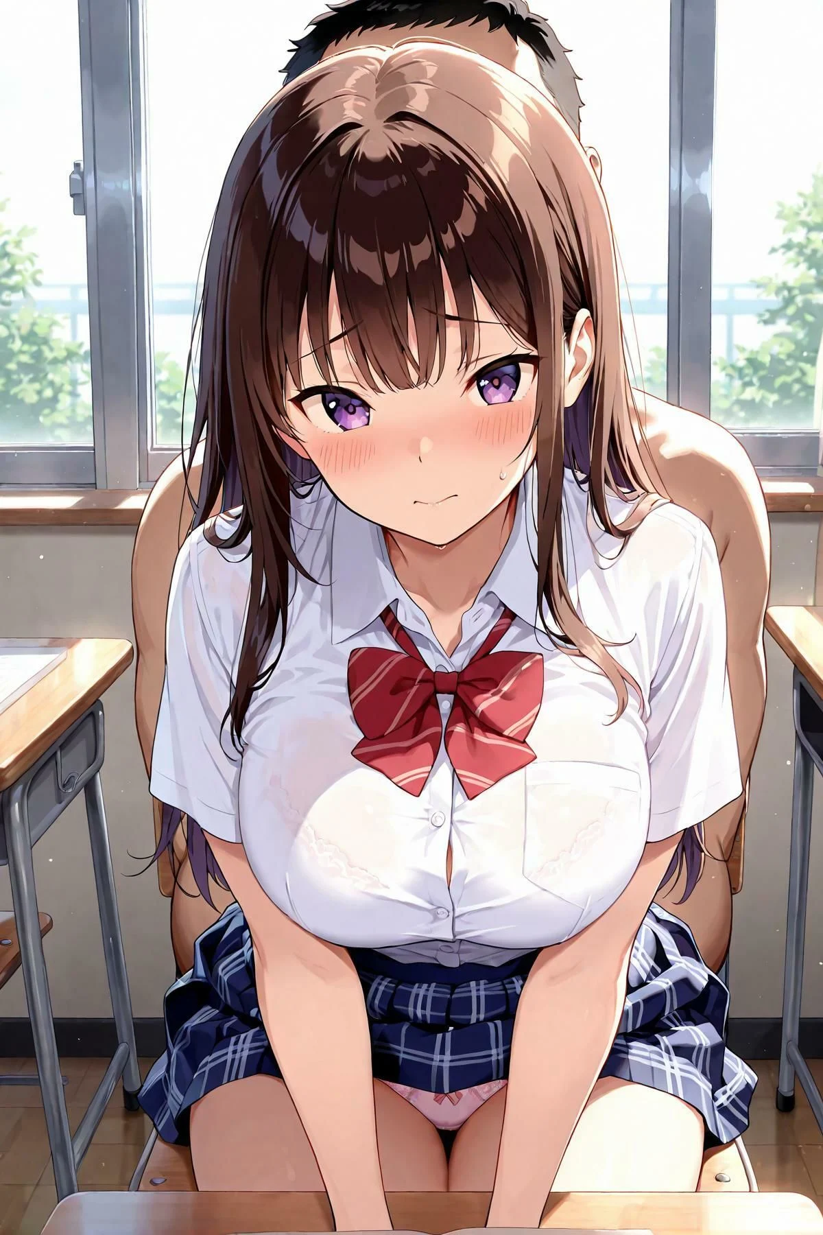 女子校生メス堕ち 〜チャラそうな茶髪女子に種付け性指導編〜 画像1