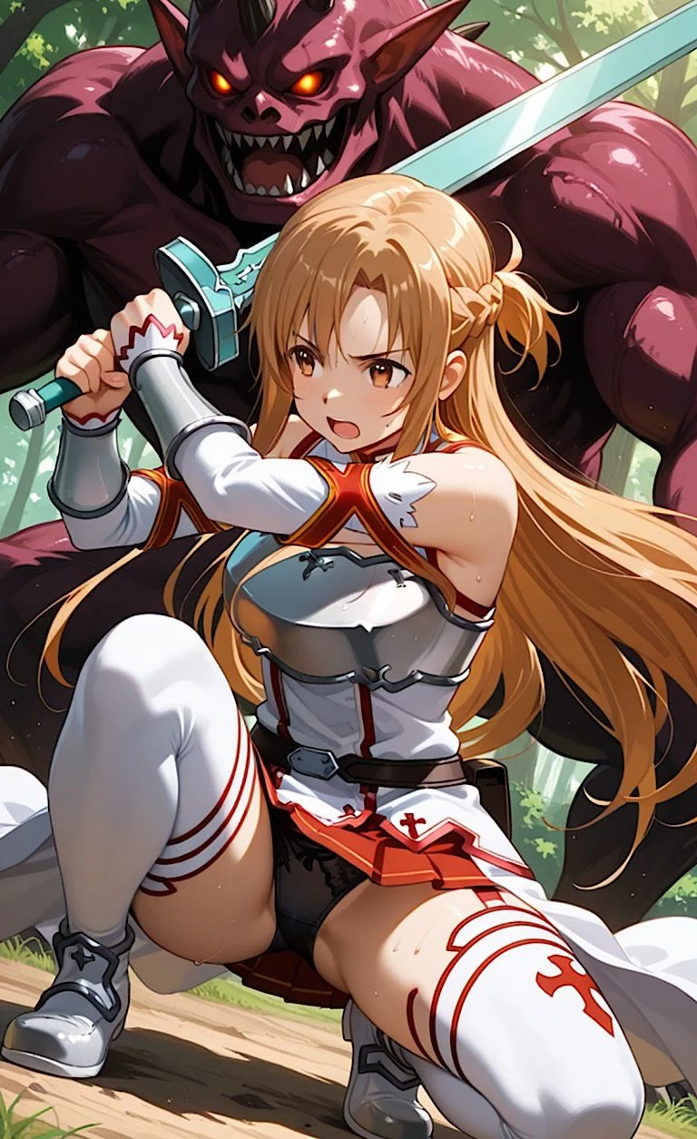 ソーローアートオンライン【ア◯ナ】戦闘脱衣127枚にソーローな貴方は最後まで射精せずに現実世界に戻れるのか!!? 画像8