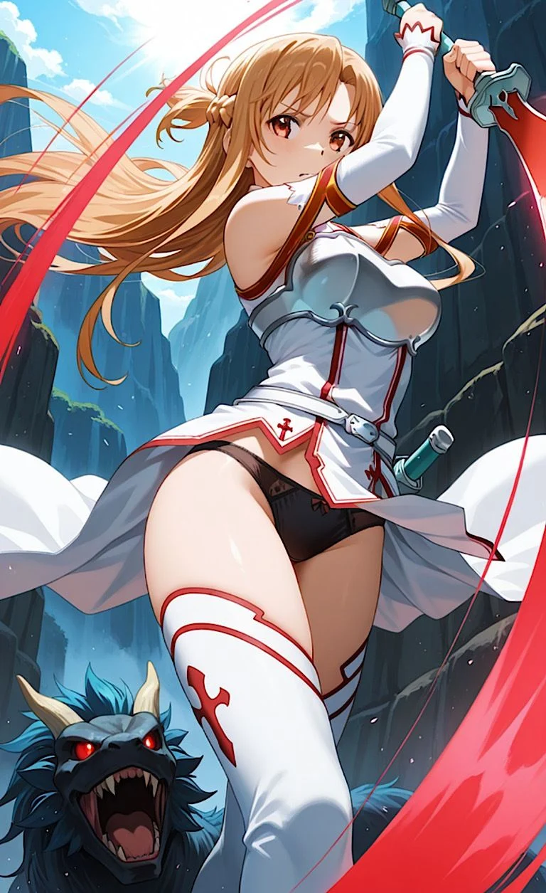 ソーローアートオンライン【ア◯ナ】戦闘脱衣127枚にソーローな貴方は最後まで射精せずに現実世界に戻れるのか!!? 画像9